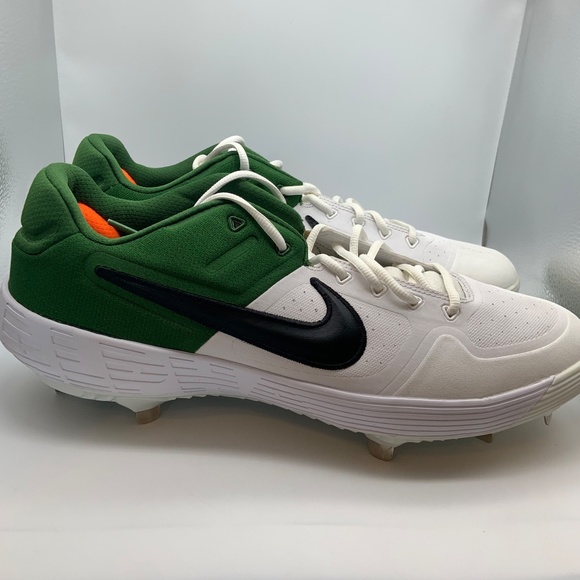 Nike Air Zoom Dragon Low Men\'s Metal Baseball Cleats White/Green Size 15 main image 6